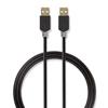 CAVO CELLULARE USB NEDIS CCBP60000AT20 USB-A MASCHIO USB-A MASCHIO 2.00 METRI COLORE ANTRACITE